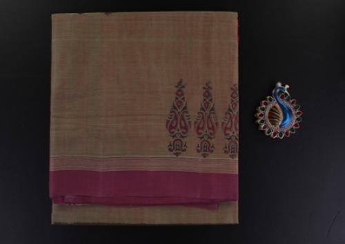 Vanavasi Cotton Sarees (Hand Block Printed)